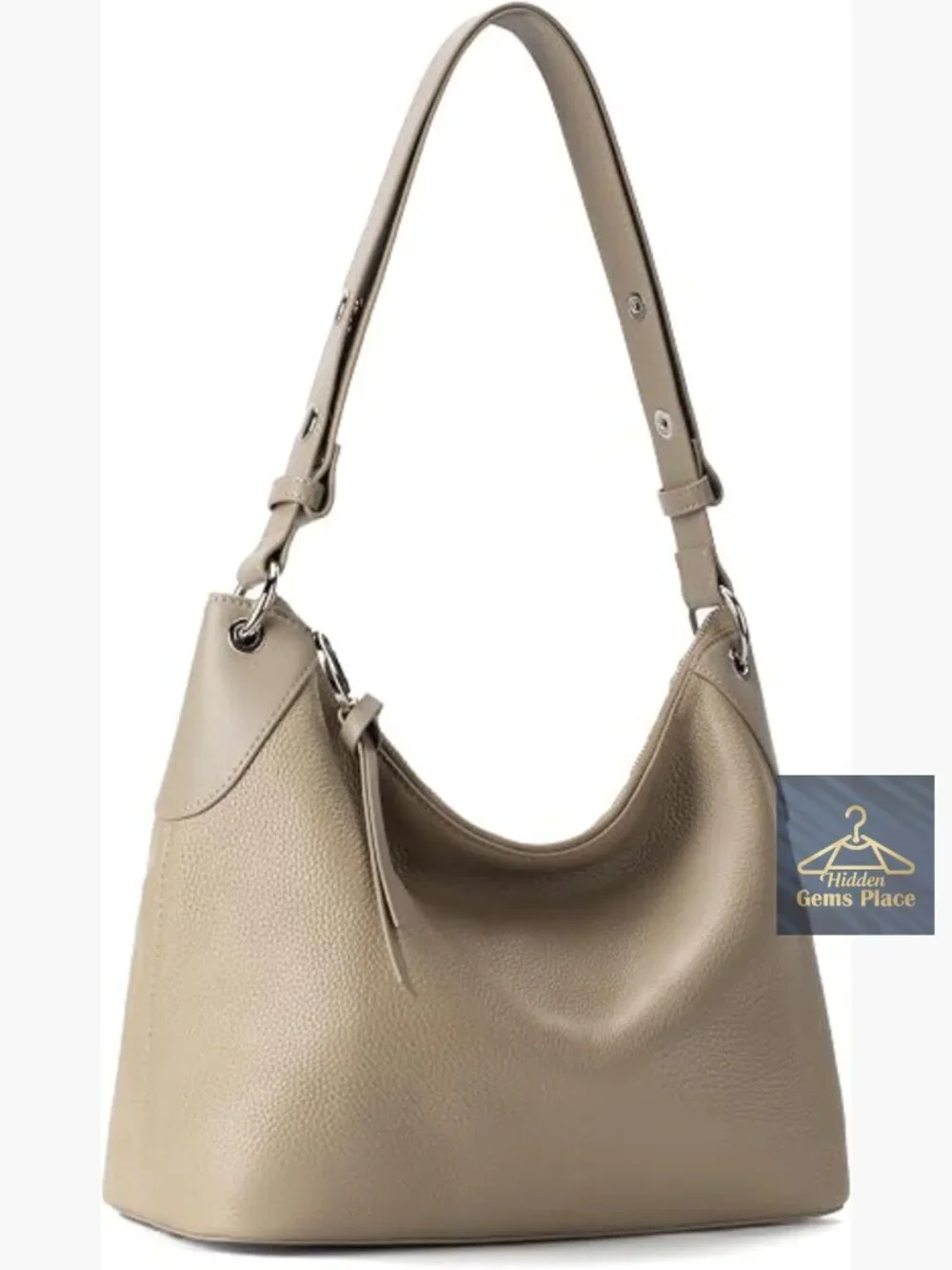 Genuine Leather Hobo Bag Crossbody Purse Adjustable Strap